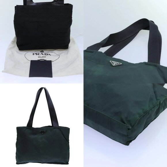 PRADA Tote Bag Nylon Green Auth 72777 - Picture 13 of 15